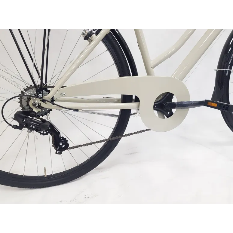 Rower Miejski Damski 28 Bagażniki 6 biegów Damka Światła Stopka Błotniki