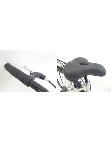 Rower Miejski Damski 28 Bagażniki 6 biegów Damka Światła Stopka Błotniki