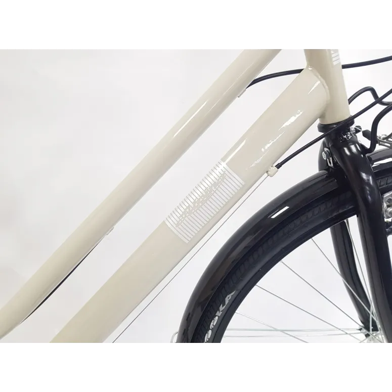 Rower Miejski Damski 28 Bagażniki 6 biegów Damka Światła Stopka Błotniki