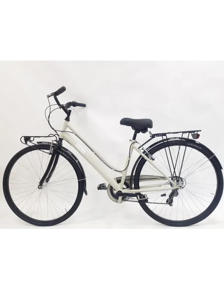 Rower Miejski Damski 28 Bagażniki 6 biegów Damka Światła Stopka Błotniki