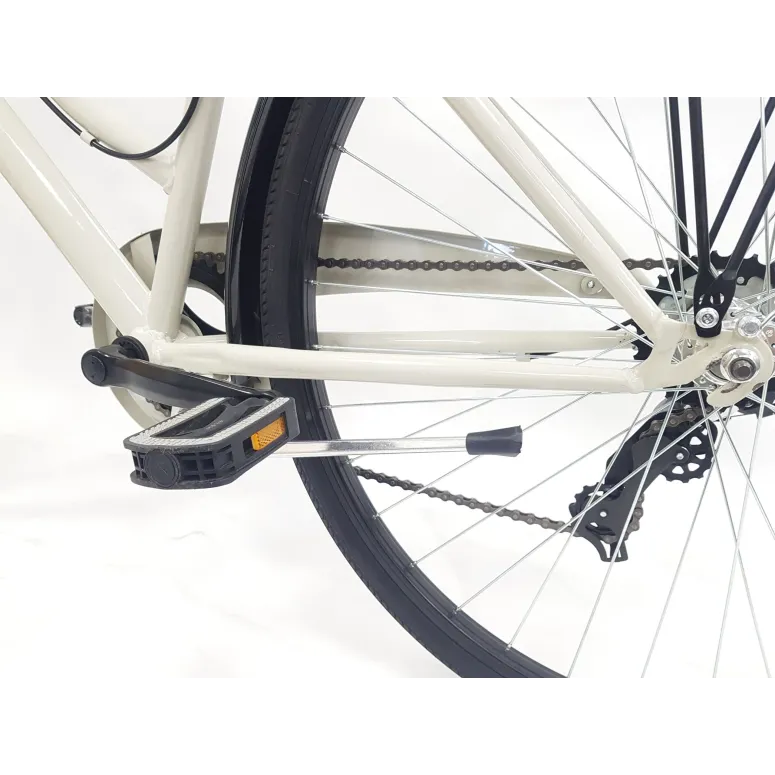 Rower Miejski Damski 28 Bagażniki 6 biegów Damka Światła Stopka Błotniki