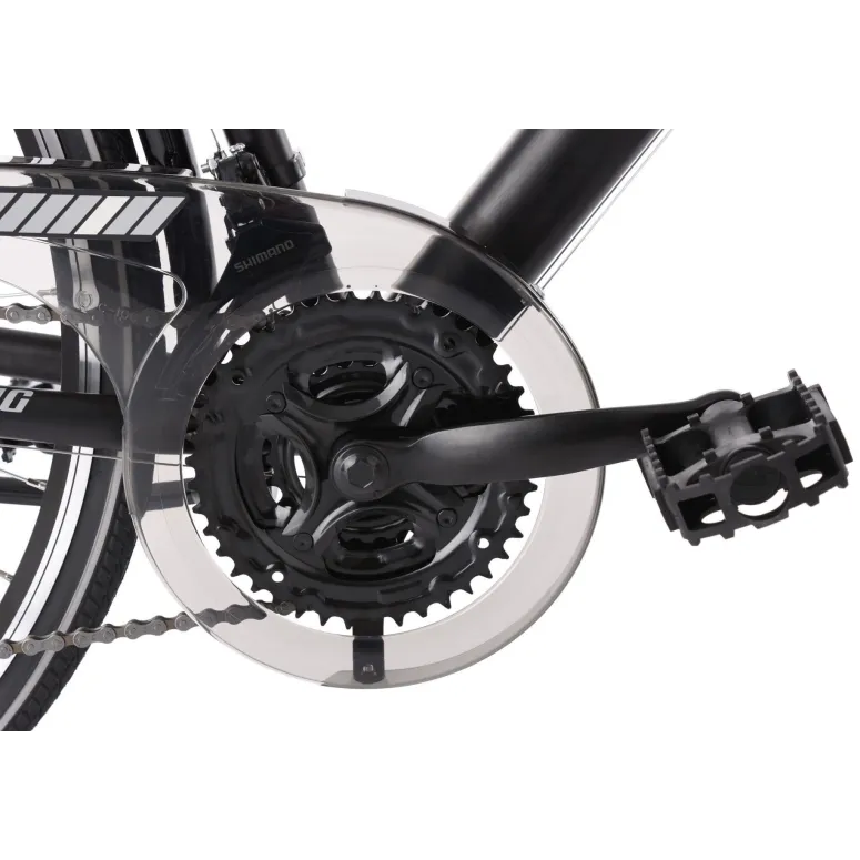 Rower Trekkingowy Męski 28 Dzwonek Bagażnik Światła 21 Biegów Revo Stopka