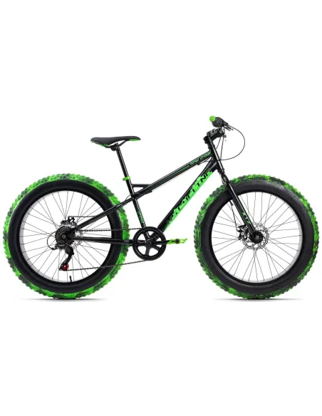 Rower Fatbike Dziecięcy 24 Chłopięcy Grube Opony 6 Biegów Shimano Tarcze