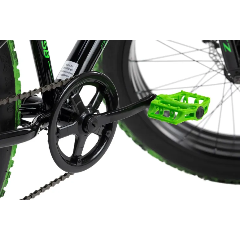 Rower Fatbike Dziecięcy 24 Chłopięcy Grube Opony 6 Biegów Shimano Tarcze