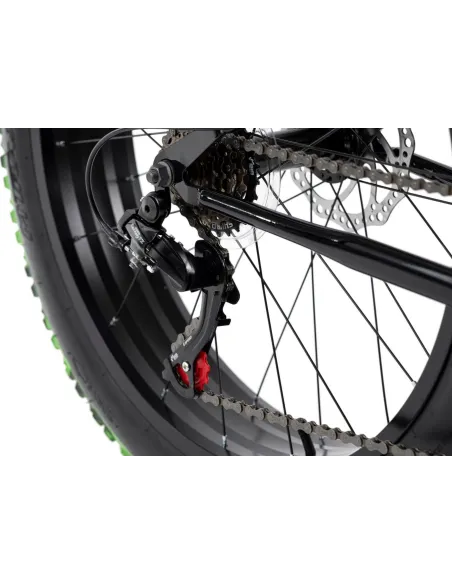 Rower Fatbike Dziecięcy 24 Chłopięcy Grube Opony 6 Biegów Shimano Tarcze