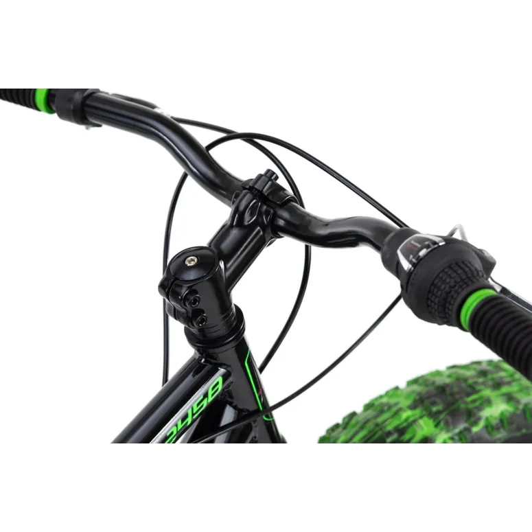 Rower Fatbike Dziecięcy 24 Chłopięcy Grube Opony 6 Biegów Shimano Tarcze
