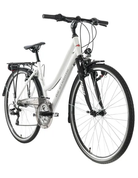 Rower Trekkingowy Damski 28 ALU Revo 21 bieg Błotniki Bagaż Światła Dzwonek