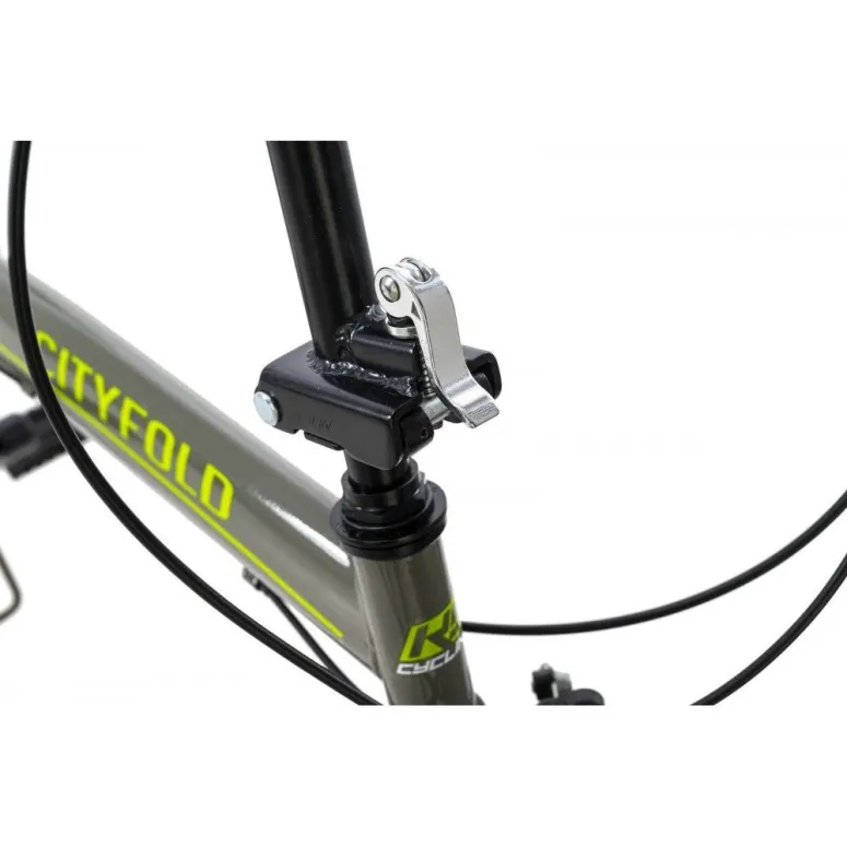 Rower Składany Uniwersalny 20 Miejski Kompaktowy Składak 6 Biegów Stalowy