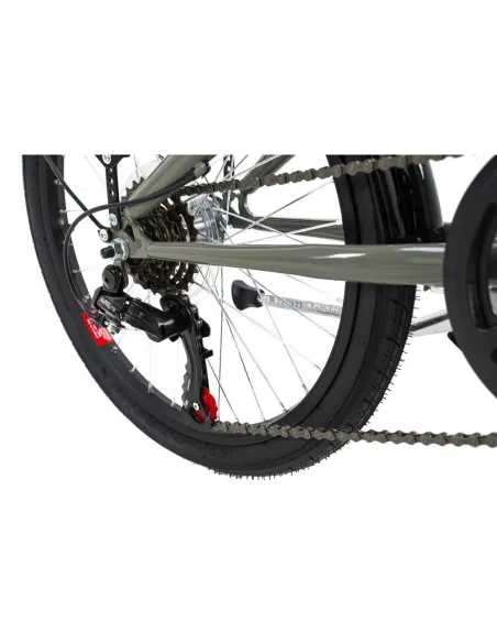 Rower Składany Uniwersalny 20 Miejski Kompaktowy Składak 6 Biegów Stalowy