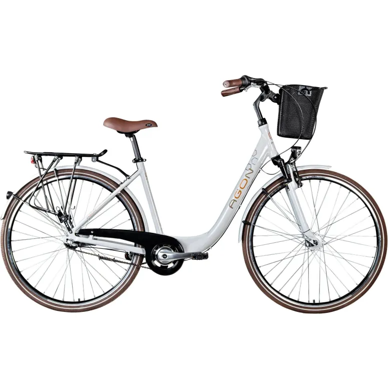 Rower Miejski Damski 28 Koszyk Amortyzacja Nexus 3 ALU Bagażnik Oświetlenie