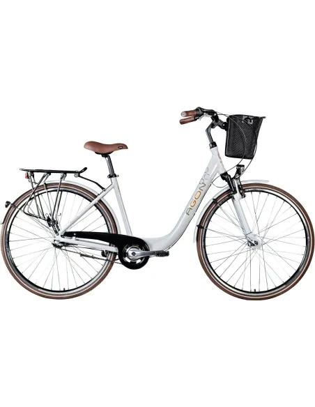 Rower Miejski Damski 28 Koszyk Amortyzacja Nexus 3 ALU Bagażnik Oświetlenie