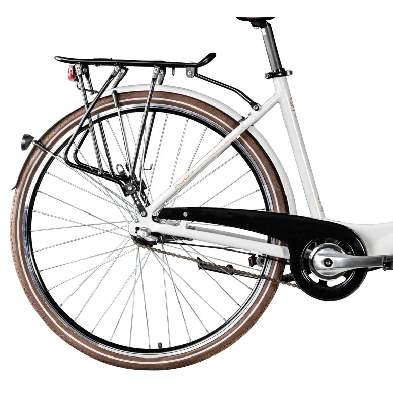 Rower Miejski Damski 28 Koszyk Amortyzacja Nexus 3 ALU Bagażnik Oświetlenie