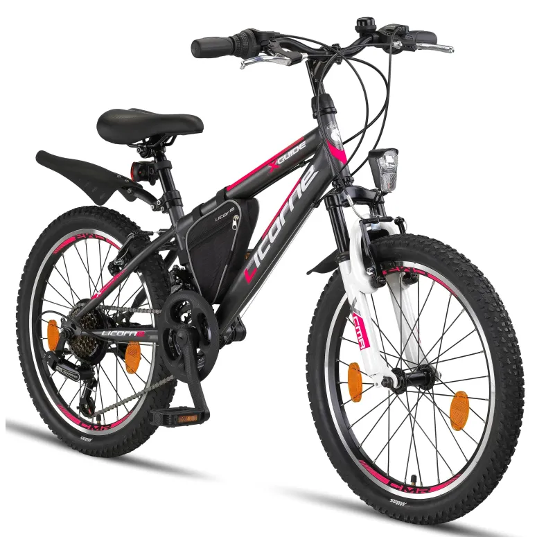 Rower Górski Dziecięcy 20 Dziewczęcy 18 bieg Światła Góral MTB Amortyzator