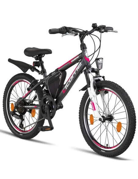 Rower Górski Dziecięcy 20 Dziewczęcy 18 bieg Światła Góral MTB Amortyzator