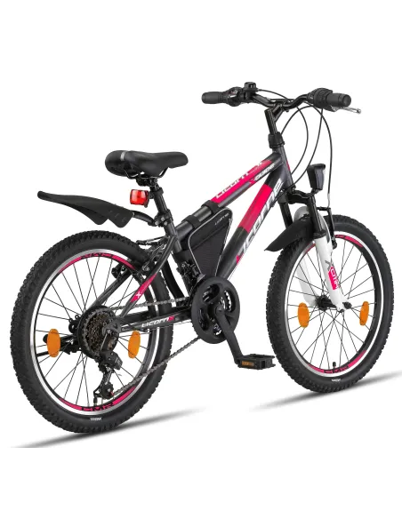 Rower Górski Dziecięcy 20 Dziewczęcy 18 bieg Światła Góral MTB Amortyzator