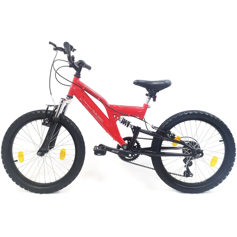 Rower Górski Dziecięcy 20 Uniwersalny Dzwonek Odblaski 6 Biegów V-brake MTB