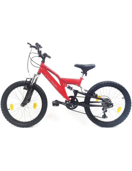 Rower Górski Dziecięcy 20 Uniwersalny Dzwonek Odblaski 6 Biegów V-brake MTB