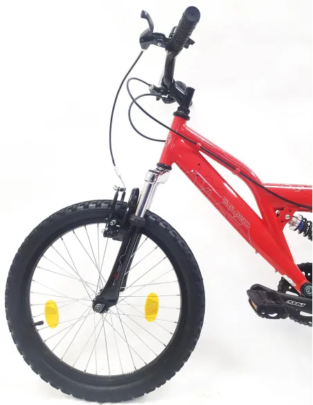 Rower Górski Dziecięcy 20 Uniwersalny Dzwonek Odblaski 6 Biegów V-brake MTB