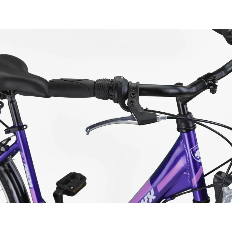 Rower Miejski Damski Dziewczęcy 26 Bagażnik Światła 21 bieg Dzwonek Stopka