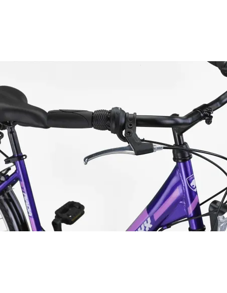 Rower Miejski Damski Dziewczęcy 26 Bagażnik Światła 21 bieg Dzwonek Stopka