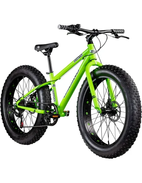 Rower Fatbike Górski Dziecięcy 24 Tarcze Revo 7 bieg Stopka Dzwonek Góral