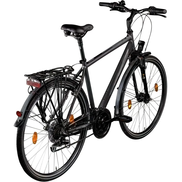 Rower Trekkingowy Męski 28 ALU Revo Błotniki Bagażnik Światła Turystyczny