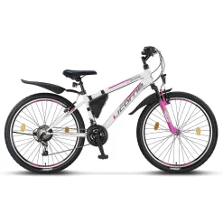 Rower Górski Dziewczęcy 26 MTB Revo Dzwonek Błotniki Światła Sakwa Góral