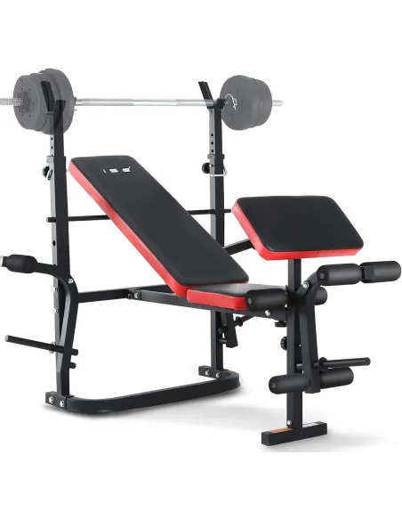 Ławka Treningowa Wielofunkcyjna ISE Regulowana Składana DO 110 kg Stalowa