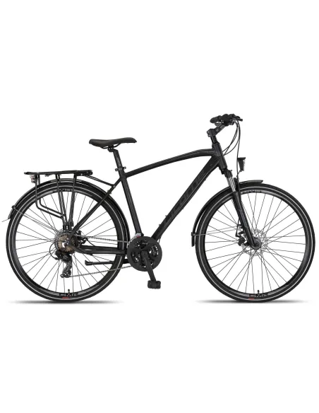 Rower Trekkingowy Męski 28 ALU Cyngle 21 Biegów Tarcze Bagażnik Oświetlenie