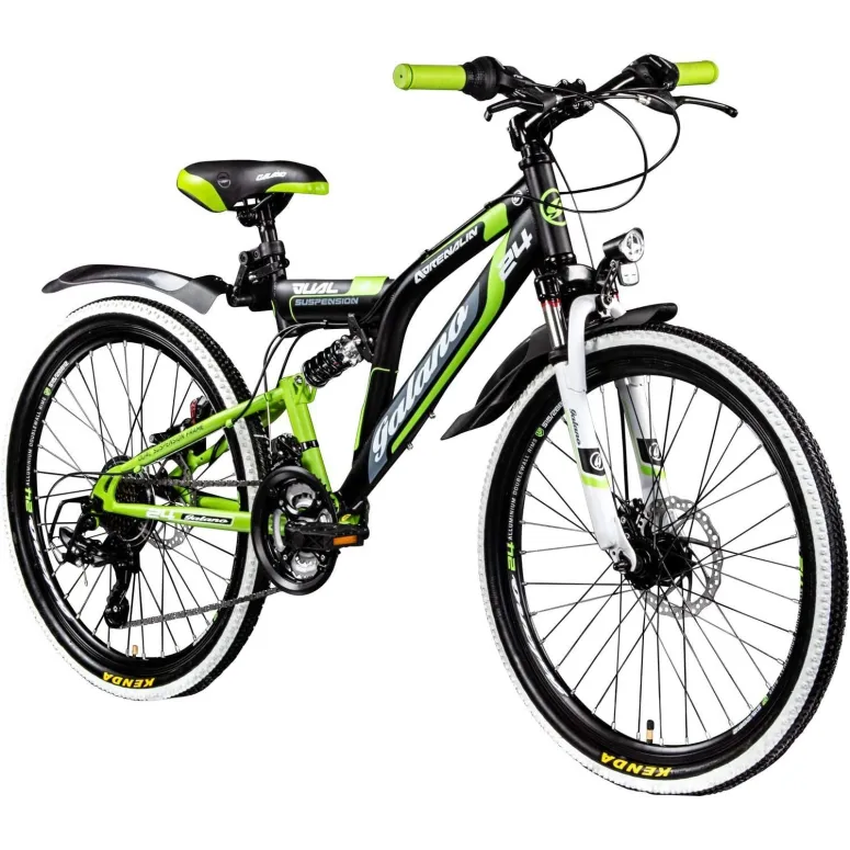 Rower Górski Dziecięcy 24 MTB Tarcze Unisex Revo 21 Biegów Dzwonek Światła