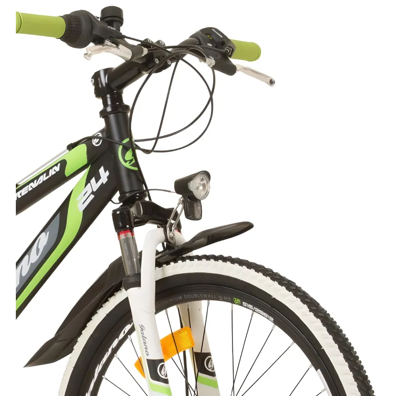 Rower Górski Dziecięcy 24 MTB Tarcze Unisex Revo 21 Biegów Dzwonek Światła