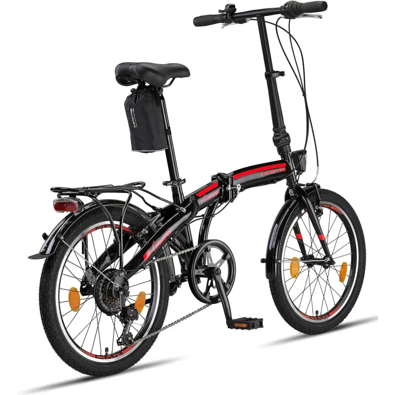 Rower Składany Uniwersalny 20 Revo 6 bieg Bagaż Składak Pokrowiec Dzwonek