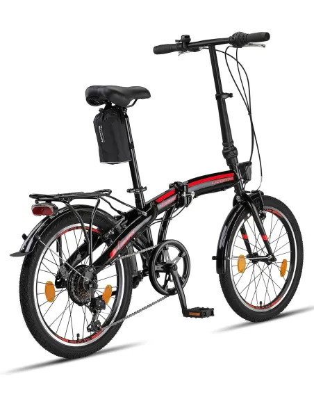 Rower Składany Uniwersalny 20 Revo 6 bieg Bagaż Składak Pokrowiec Dzwonek