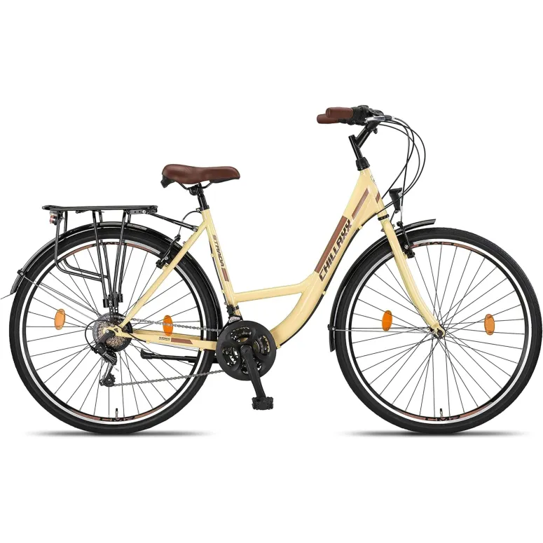 Rower Miejski 26 Stalowy Męski Damski Bagaż Światła Błotniki Rama 17 Cali