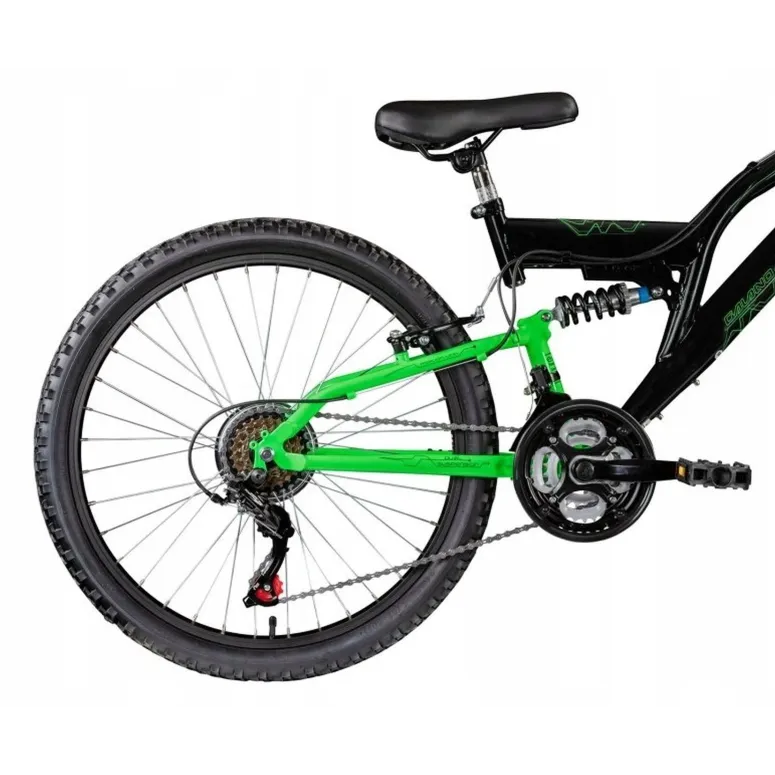 Młodzieżowy rower górski 24 Góral 18 biegów V-brake Amortyzacja Stalowy