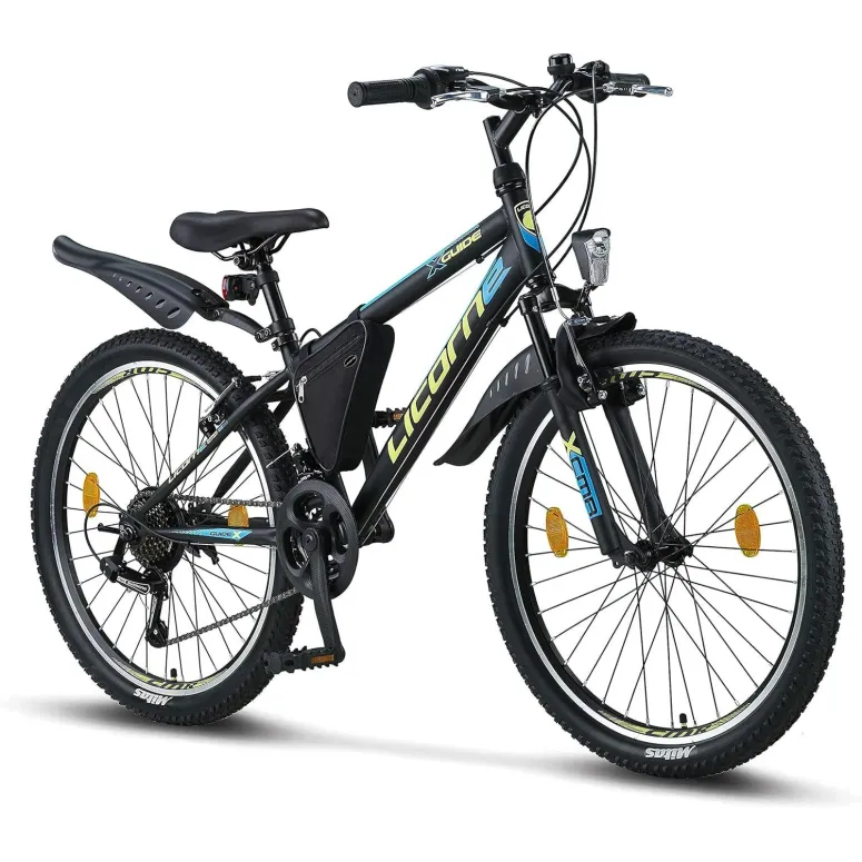 Rower Górski Dziecięcy 24 MTB 21 bieg Revo Błotniki Góral Chłopięcy Dzwonek