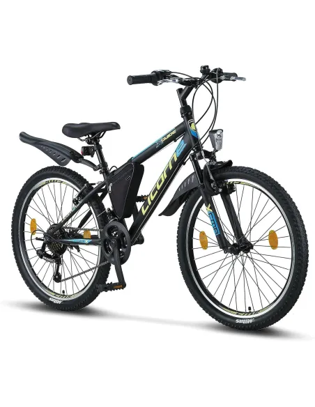 Rower Górski Dziecięcy 24 MTB 21 bieg Revo Błotniki Góral Chłopięcy Dzwonek