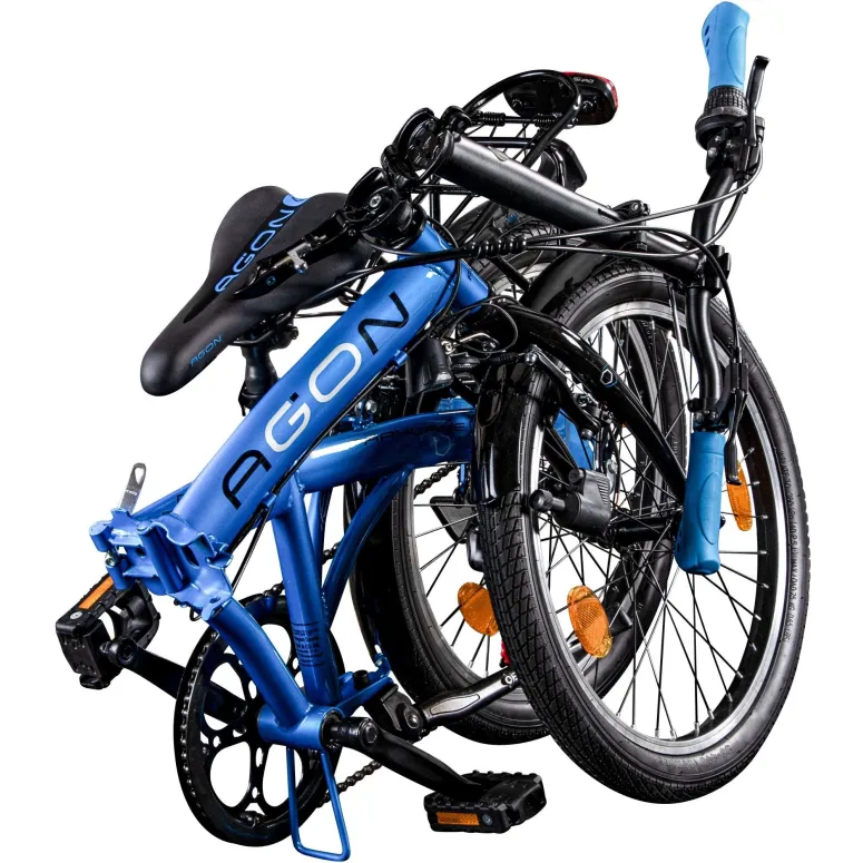 Rower Składany Uniwersalny 20 Revo 6 Biegów Światła Składak Dzwonek Stopka