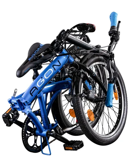 Rower Składany Uniwersalny 20 Revo 6 Biegów Światła Składak Dzwonek Stopka