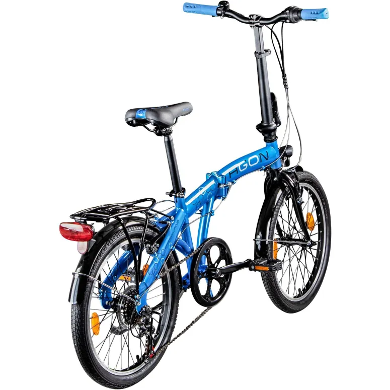 Rower Składany Uniwersalny 20 Revo 6 Biegów Światła Składak Dzwonek Stopka