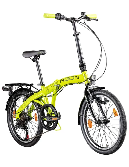 Rower Składany Uniwersalny 20 Revo Składak 6 Biegów Światła Stopka Dzwonek