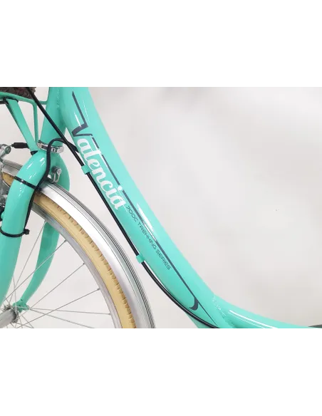 Rower Miejski Damski 28 Holenderka 6 biegów V-brake Koszyk Oświetlenie Stal