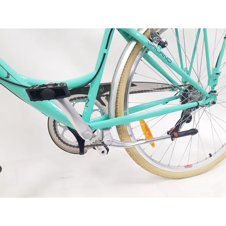 Rower Miejski Damski 28 Holenderka 6 biegów V-brake Koszyk Oświetlenie Stal