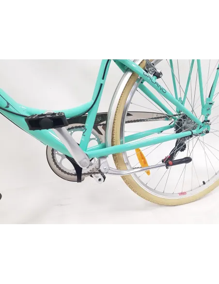 Rower Miejski Damski 28 Holenderka 6 biegów V-brake Koszyk Oświetlenie Stal