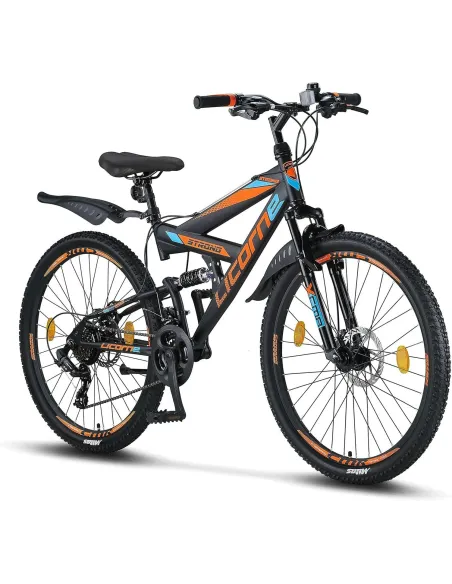 Rower Górski Uniwersalny 26 Full Amory MTB 21 Biegów Cyngle Dzwonek Stopka