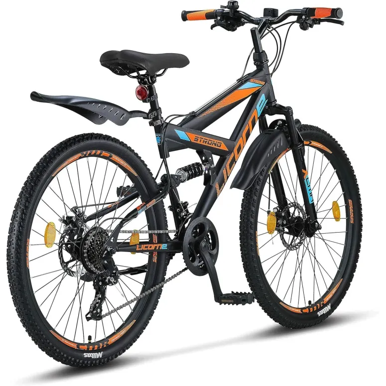 Rower Górski Uniwersalny 26 Full Amory MTB 21 Biegów Cyngle Dzwonek Stopka