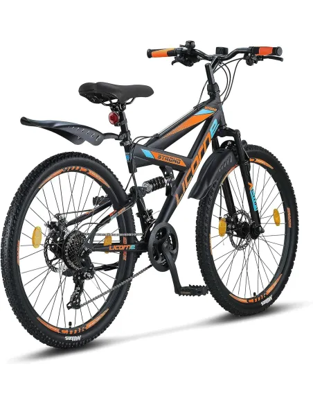 Rower Górski Uniwersalny 26 Full Amory MTB 21 Biegów Cyngle Dzwonek Stopka