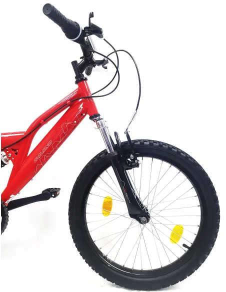 Rower Górski Dziecięcy 20 MTB 6 bieg Dzwonek Góral Unisex Stalowy Odblaski