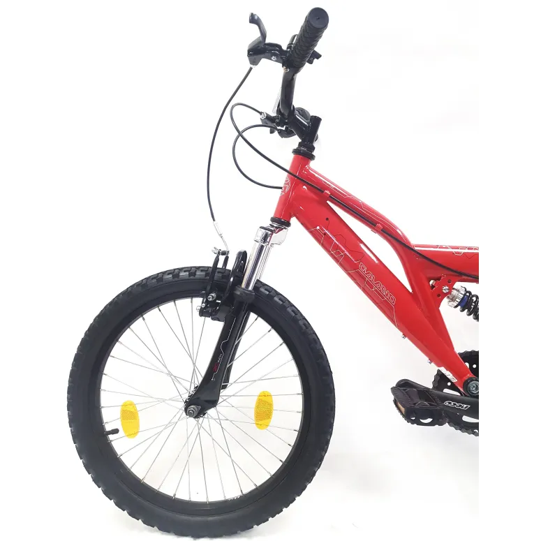 Rower Górski Dziecięcy 20 MTB 6 bieg Dzwonek Góral Unisex Stalowy Odblaski