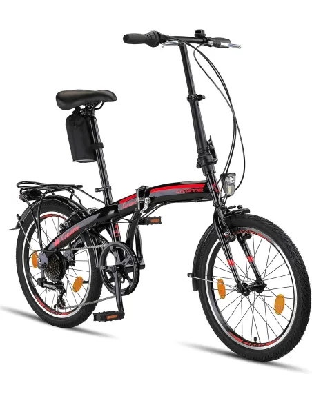 Rower Składany Uniwersalny 20 Składak Revo 6 Biegów Dzwonek Bagażnik Stopka